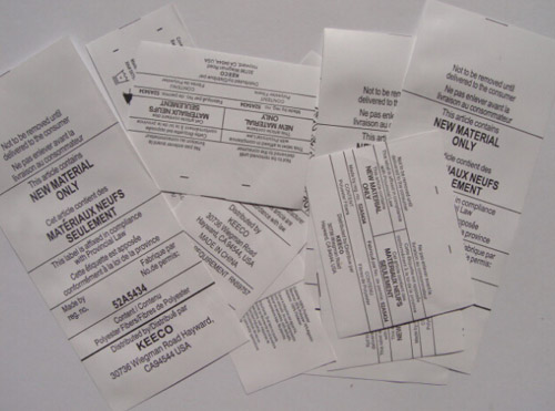 服裝水洗標(biāo)簽